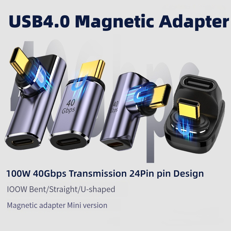Type C Multiport Adapter - USB4.0 Magnetic Adapter Thunderbolt3 40Gbps 8K@60Hz