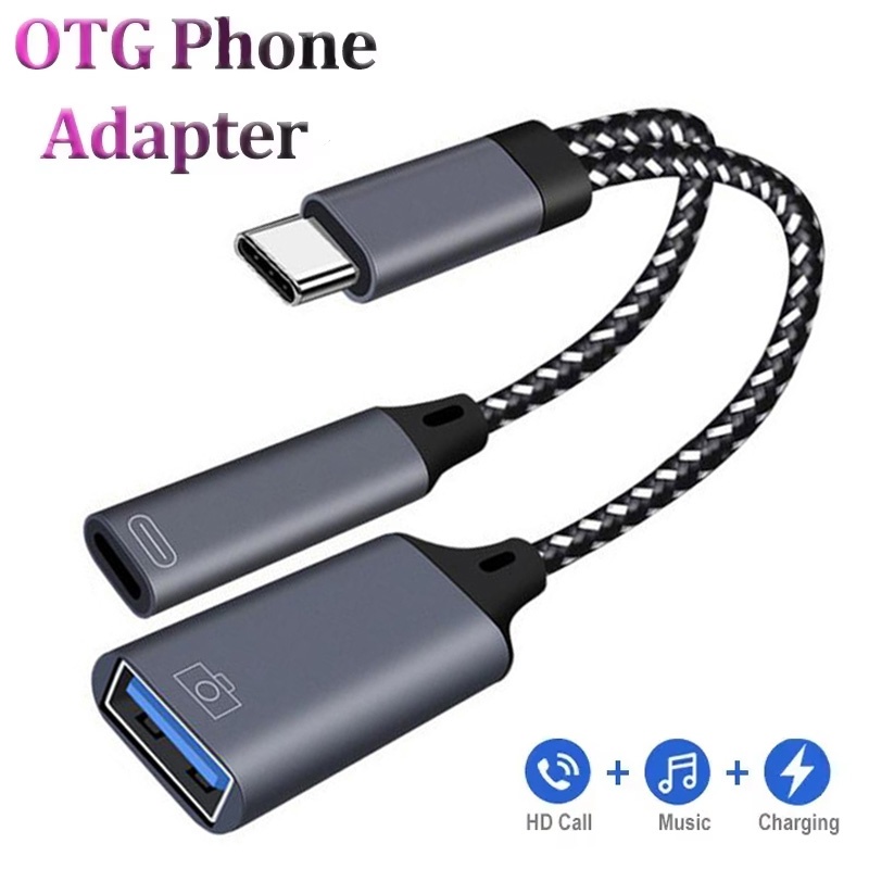 Type C Multiport Adapter - 2 In 1 Type C OTG