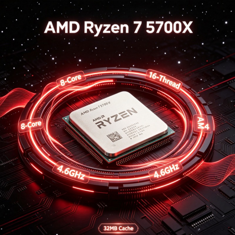AMD Ryzen 7 5700X 8 Core 16 Th - đánh giá và giá Amd Cpu Ryzen 7