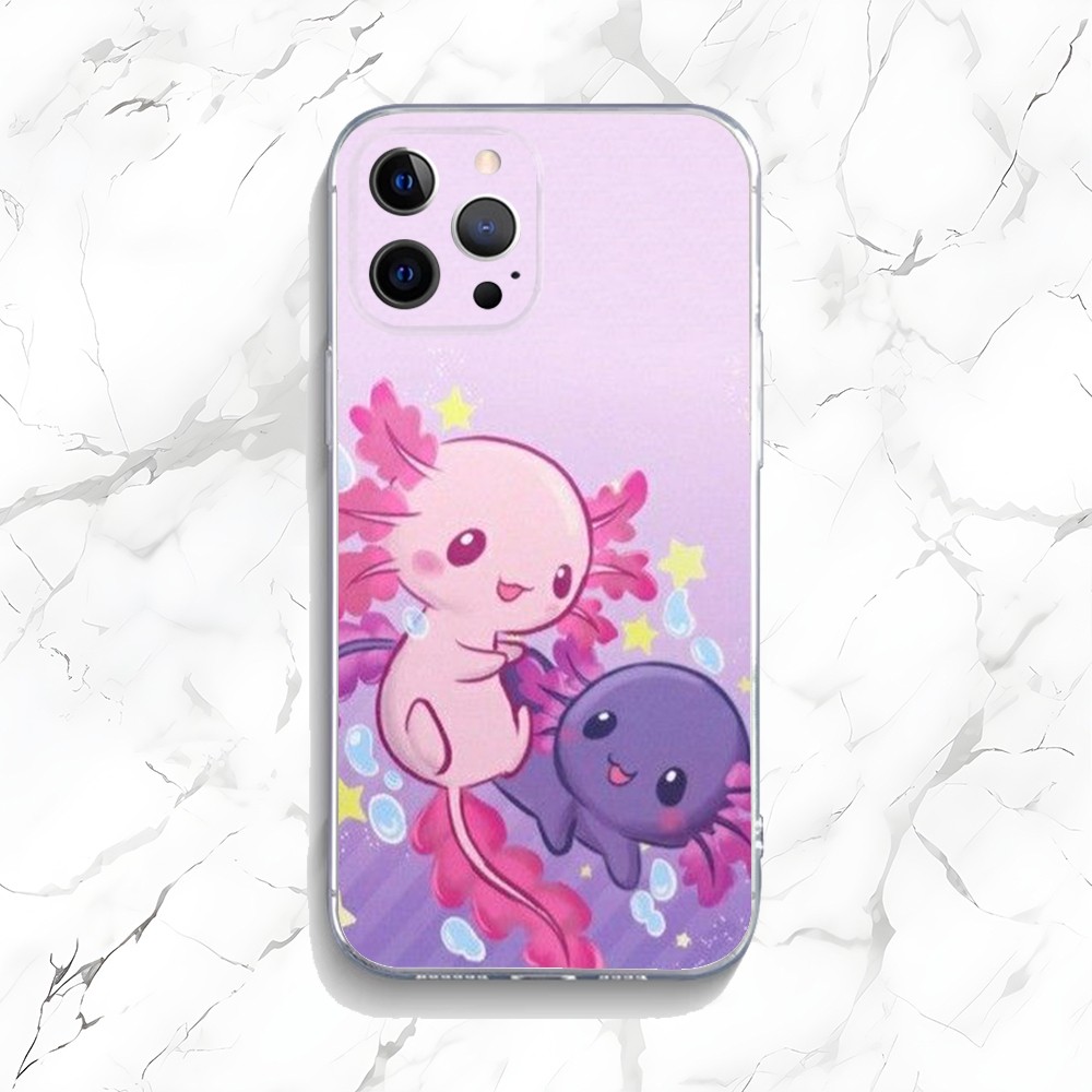 Cute Axolotl Phone Case For iP - đánh giá và giá Tech Accessories Apple