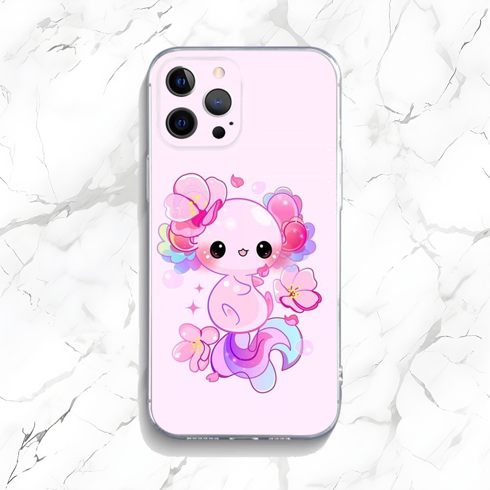 Cute Axolotl Phone Case For iP - đánh giá và giá Tech Accessories Apple