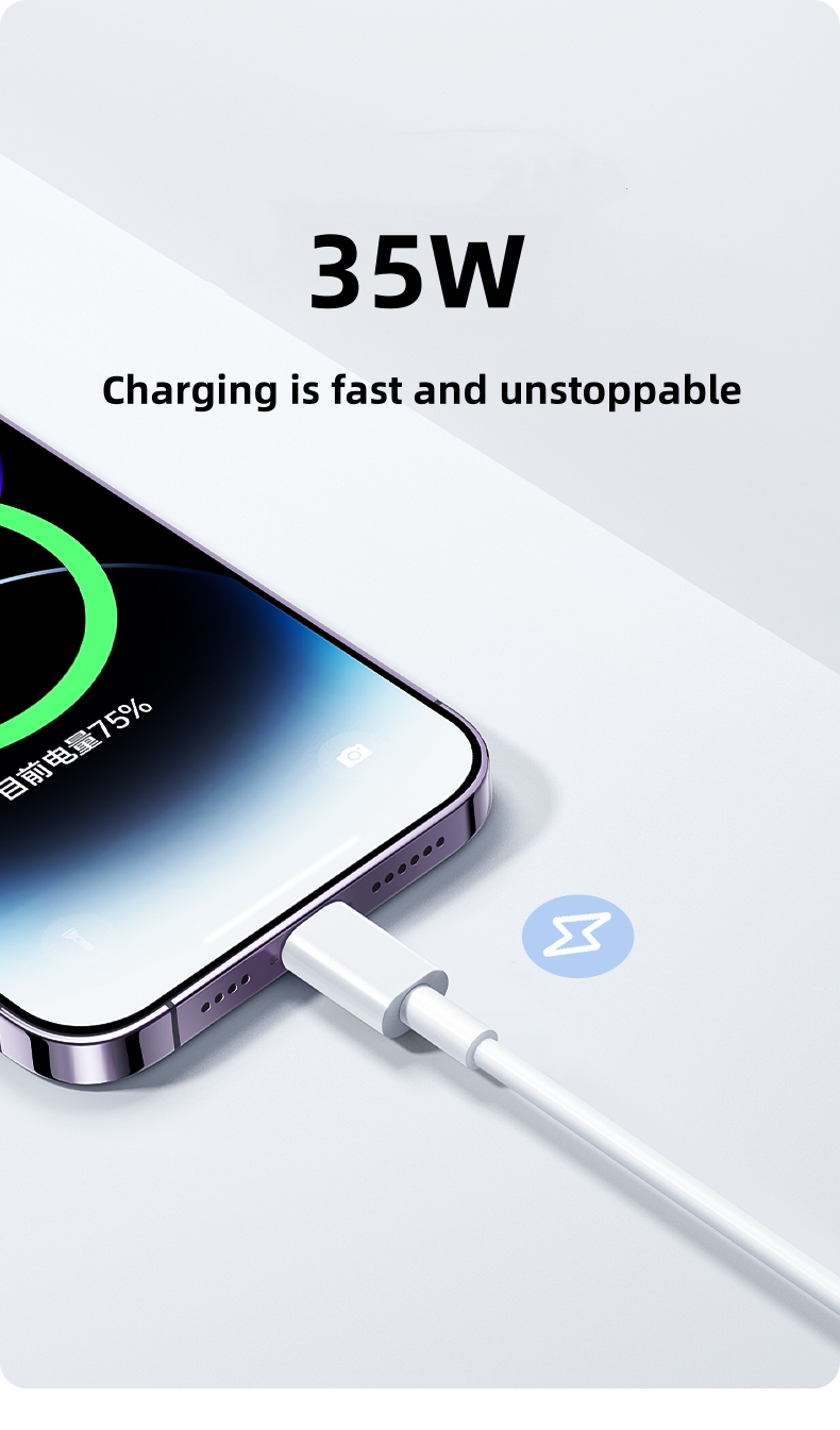 35W USB Cable For iPhone 14 13 - đánh giá và giá Tech Accessories Phone